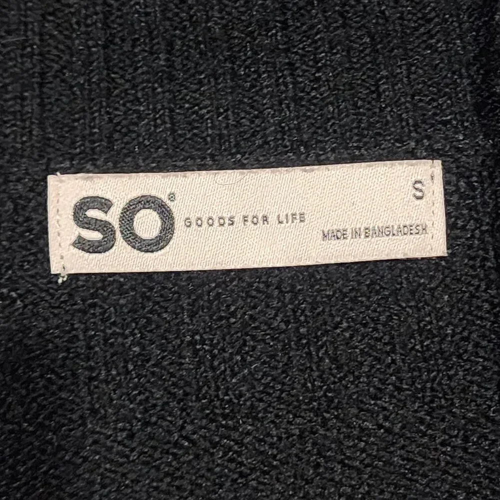 NWOT SO® Cozy Mock-Neck Sweater in Black - Oversized